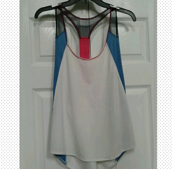 ❌SOLD❌Lucky ln Love Tennis Racerback Tank Top Size L -12 - Picture 3 of 8